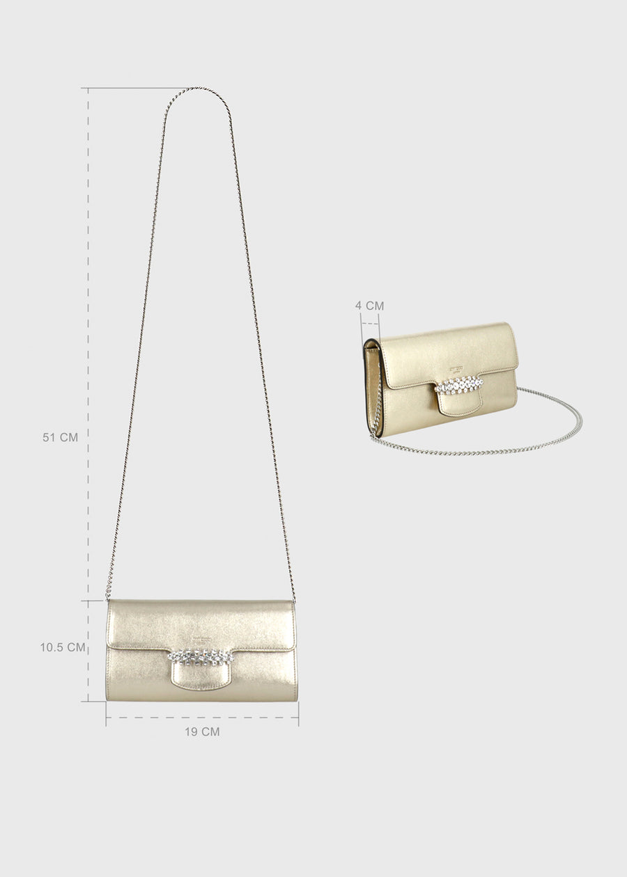 Jimmy Choo Clutch Bing Wallet chain JCH-BINGWACH