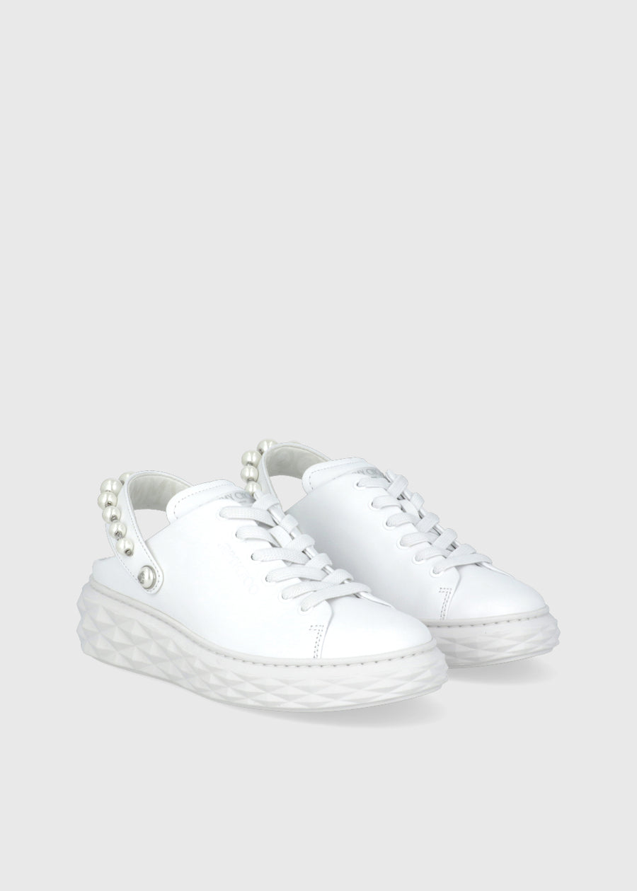 Jimmy Choo Sneakers Mules Diamond Maxi Pearl JCH-DIAMAXPE