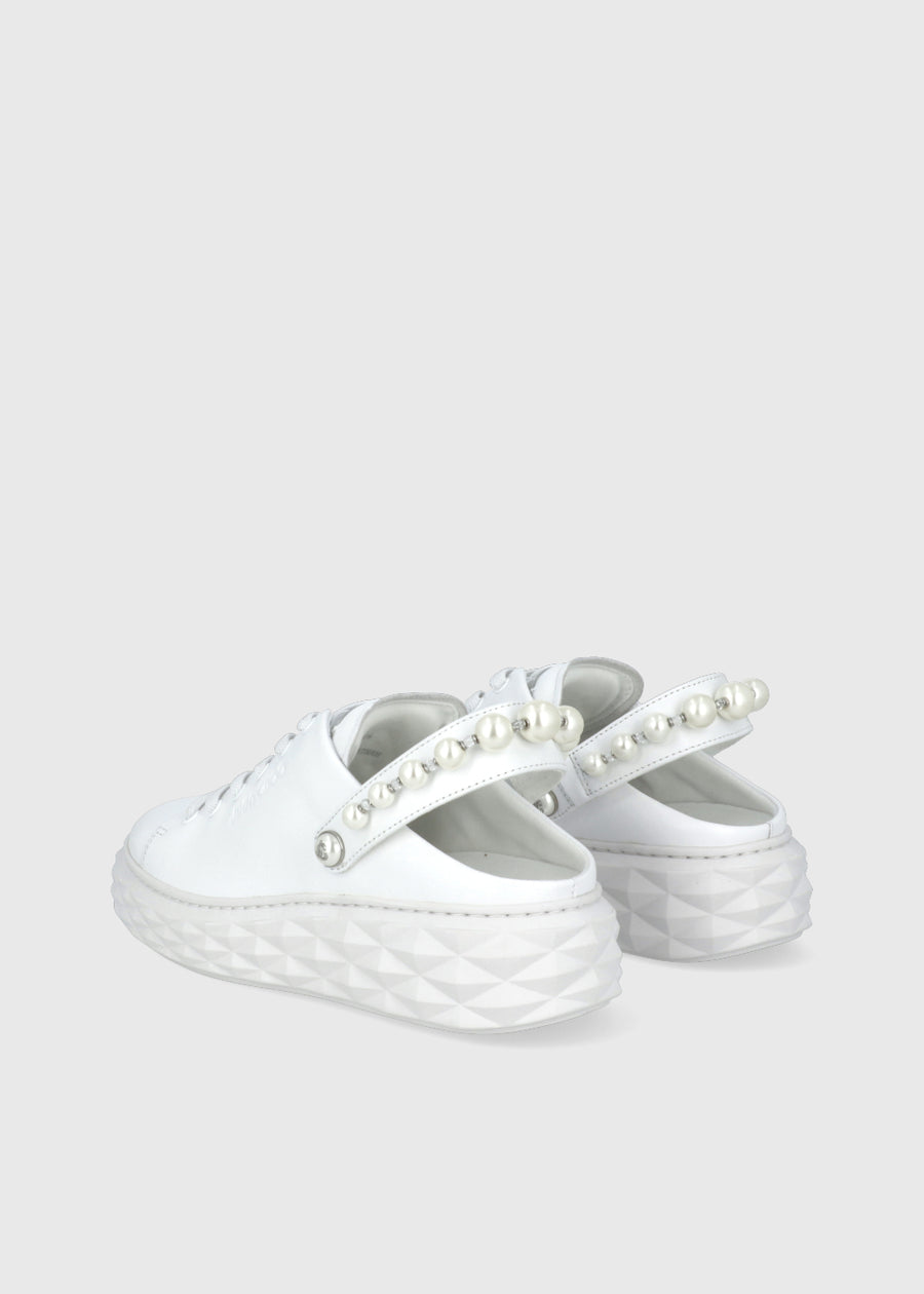 Jimmy Choo Sneakers Mules Diamond Maxi Pearl JCH-DIAMAXPE