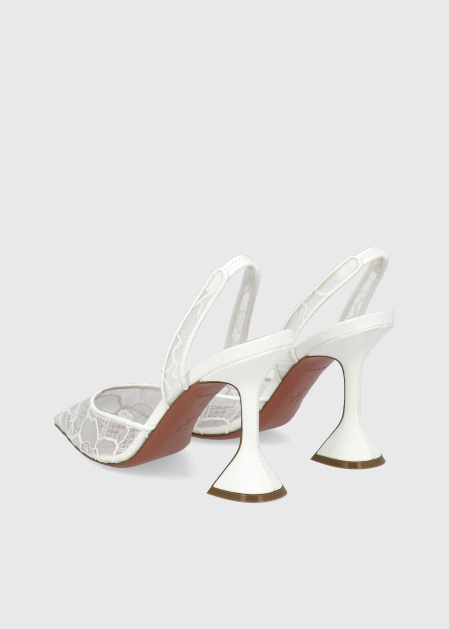 Amina Muaddi Slingbacks Holli lace MMD-HOLLILAS