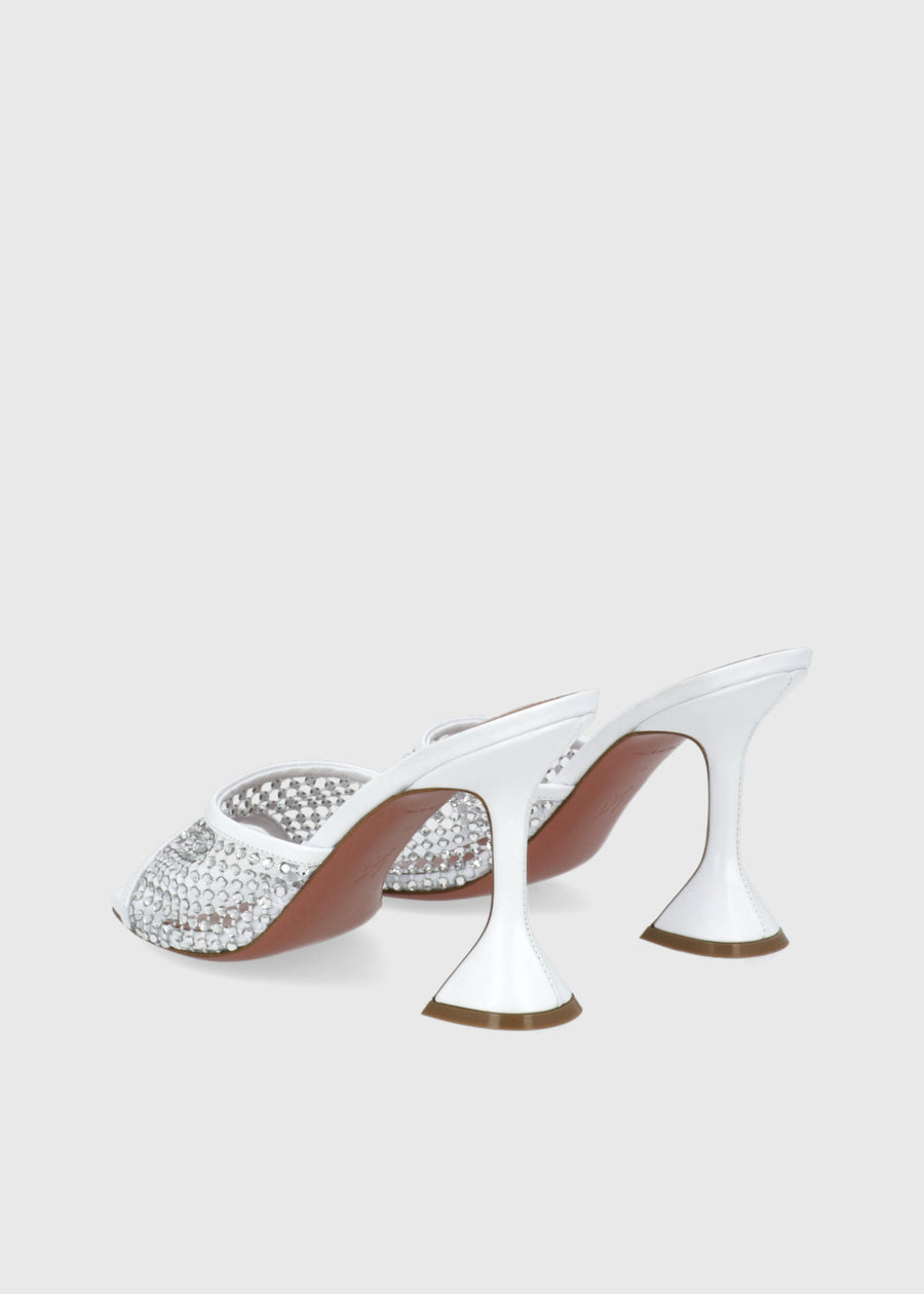 AMINA MUADDI Mules Lupita crystal 95 MMD-LUPICRNT
