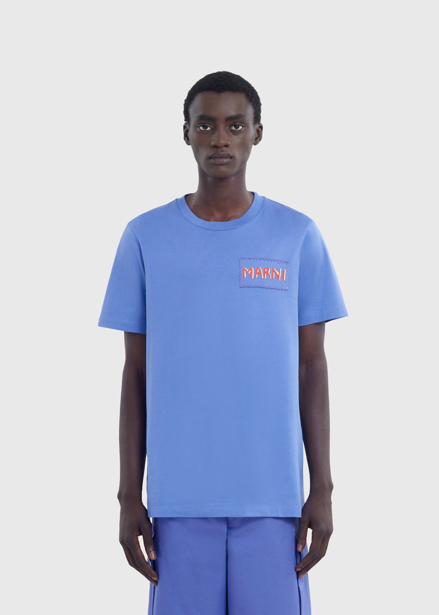 Marni T-Shirt con estampado de logo distorsionado MRI-HUMU0198