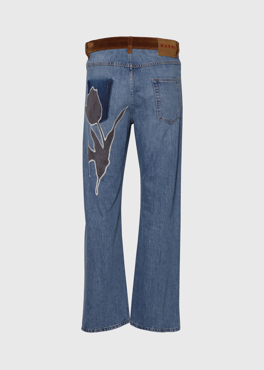 Marni pantalón estampado floral MRI-PUJU0021