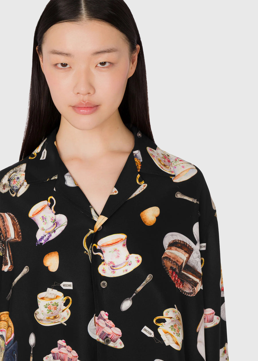 Moschino Camisa patchwork MSC-A0236