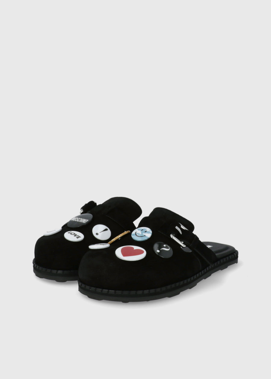MOSCHINO Mules con pines MSC-MA10252