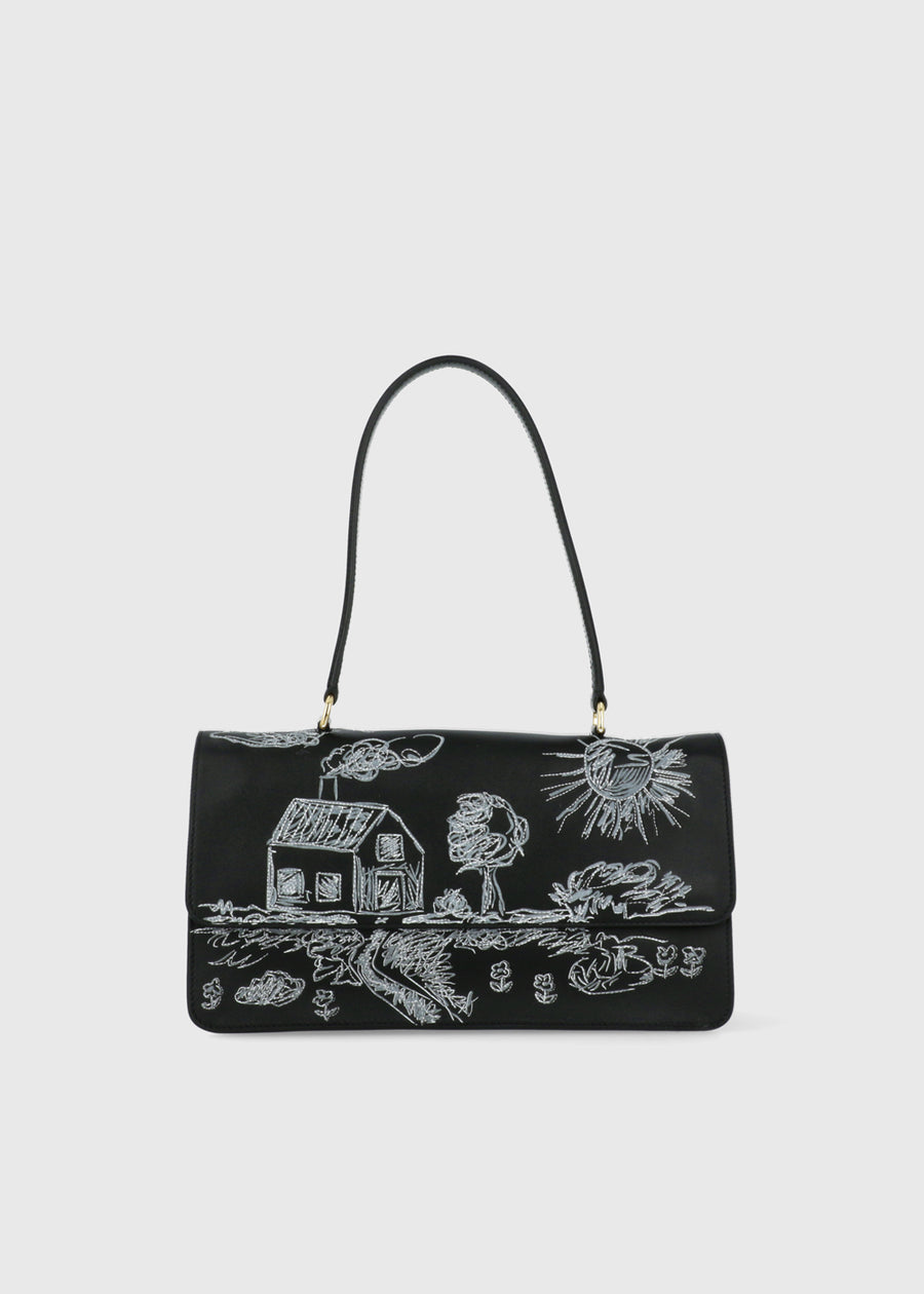 Moschino Bolso Baguette con dibujos MSC-MC4238P