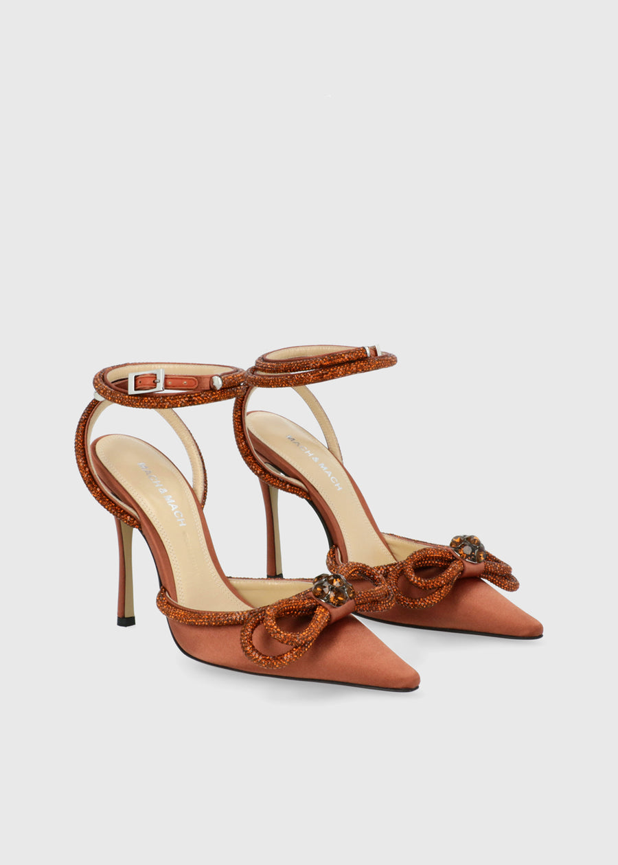 Mach & Mach Zapatillas Double Bow Crystal MYM-S0235