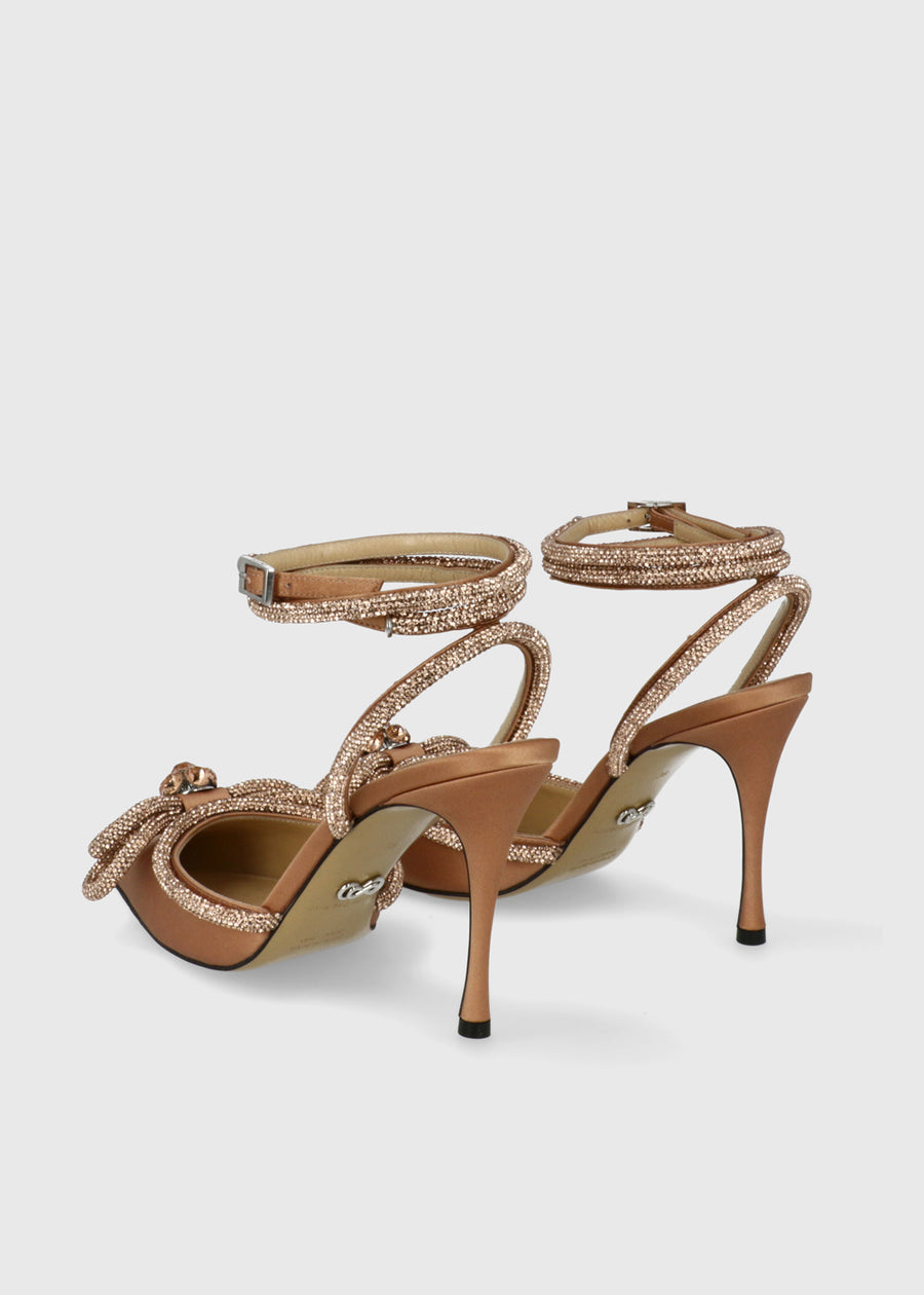 Mach & Mach Zapatillas Double Bow Crystal MYM-S0353