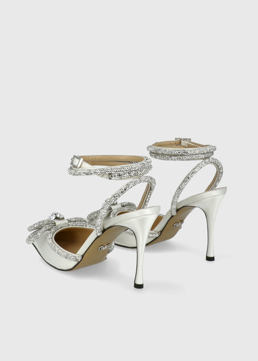 Mach & Mach Zapatillas Double Bow Crystal MYM-S0353