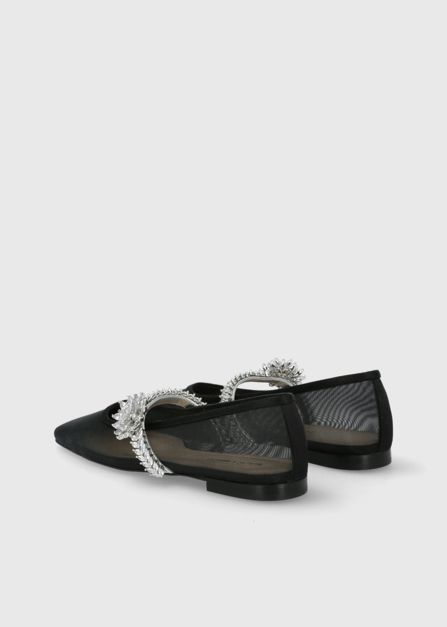 Mach & Mach Ballerinas Lotus Flower Jewelled MYM-S0913