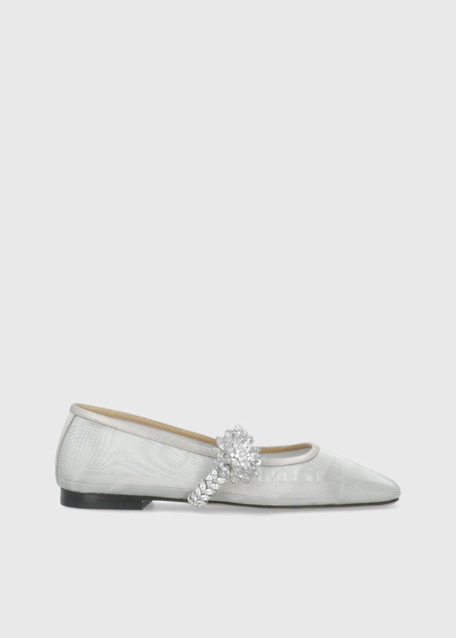 Mach & Mach Ballerinas Lotus Flower Jewelled MYM-S0913