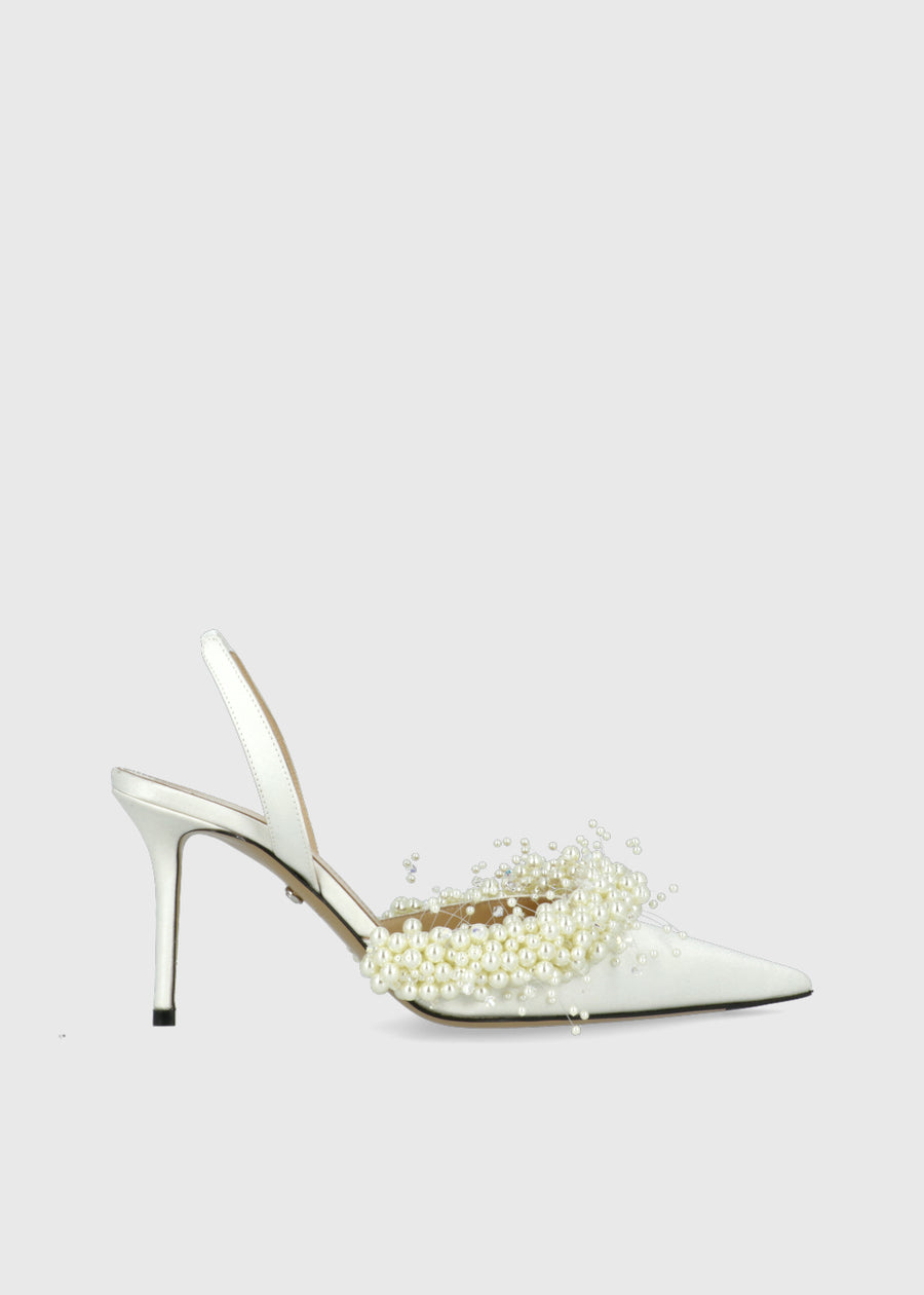 Mach & Mach Zapatillas Slingback Floating Pearl MYM-S1003