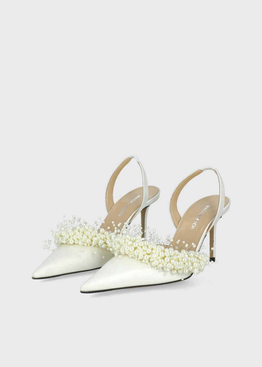 Mach & Mach Zapatillas Slingback Floating Pearl MYM-S1003