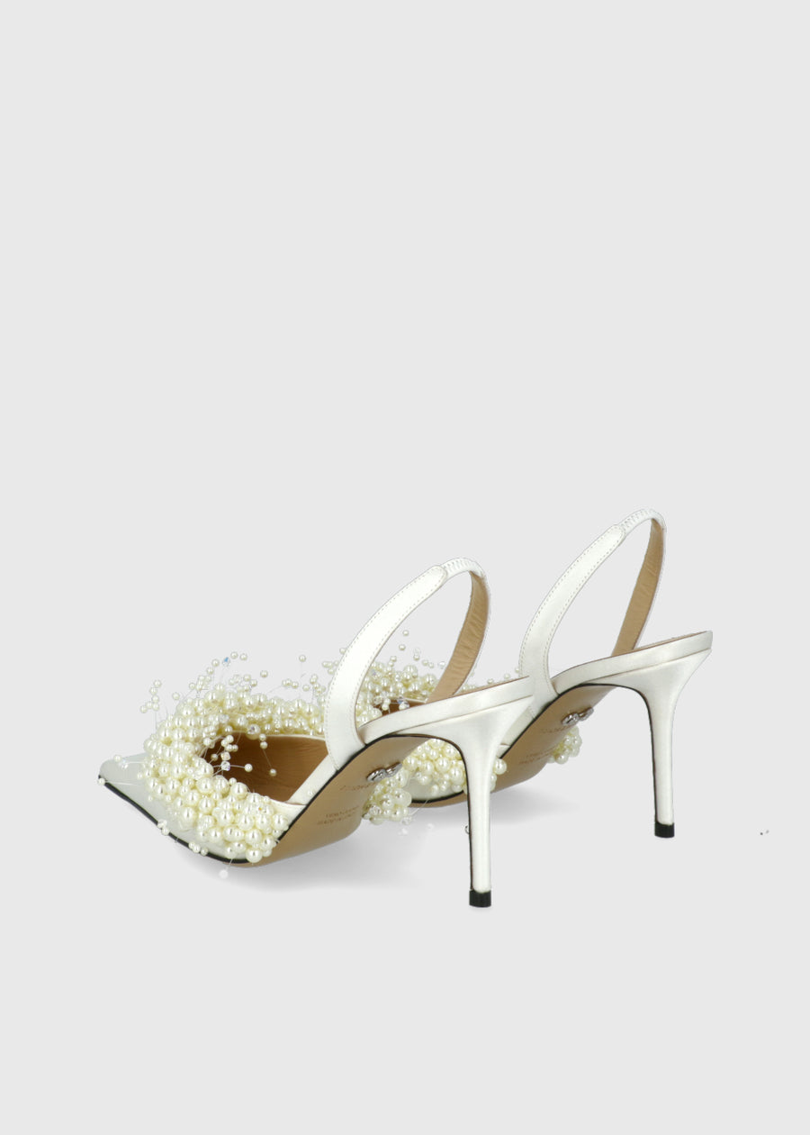 Mach & Mach Zapatillas Slingback Floating Pearl MYM-S1003