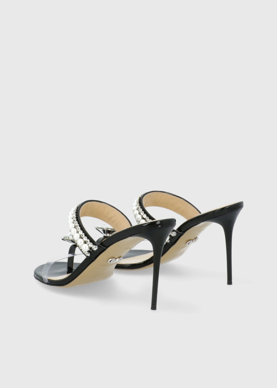 Mach & Mach Mules Diamond Of Elizabeth Ring Toe MYM-S1110