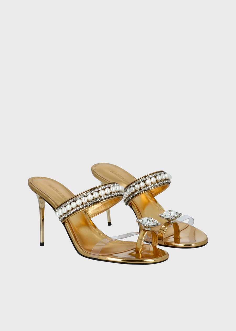 Mach & Mach Mules Diamond Of Elizabeth Ring Toe MYM-S1110