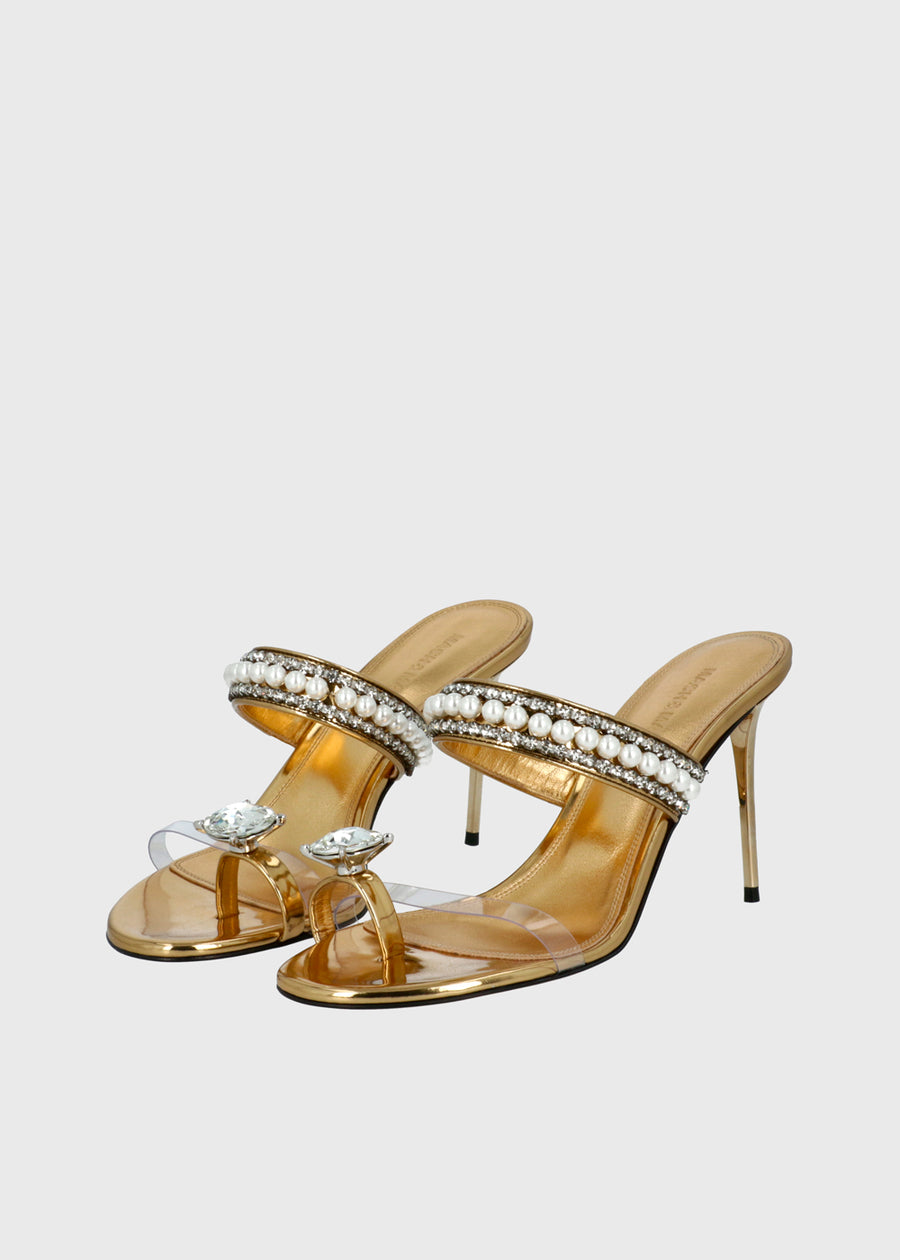 Mach & Mach Mules Diamond Of Elizabeth Ring Toe MYM-S1110