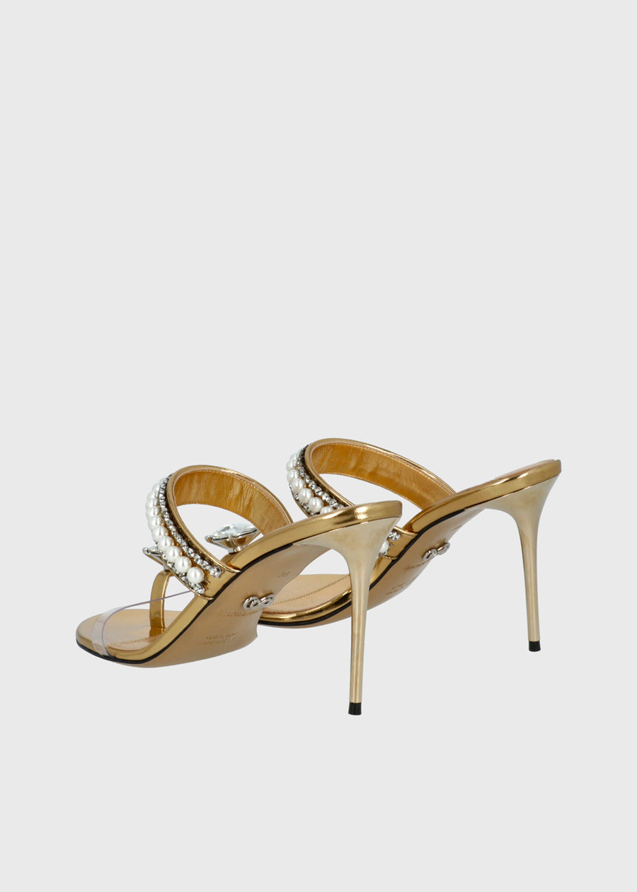 Mach & Mach Mules Diamond Of Elizabeth Ring Toe MYM-S1110