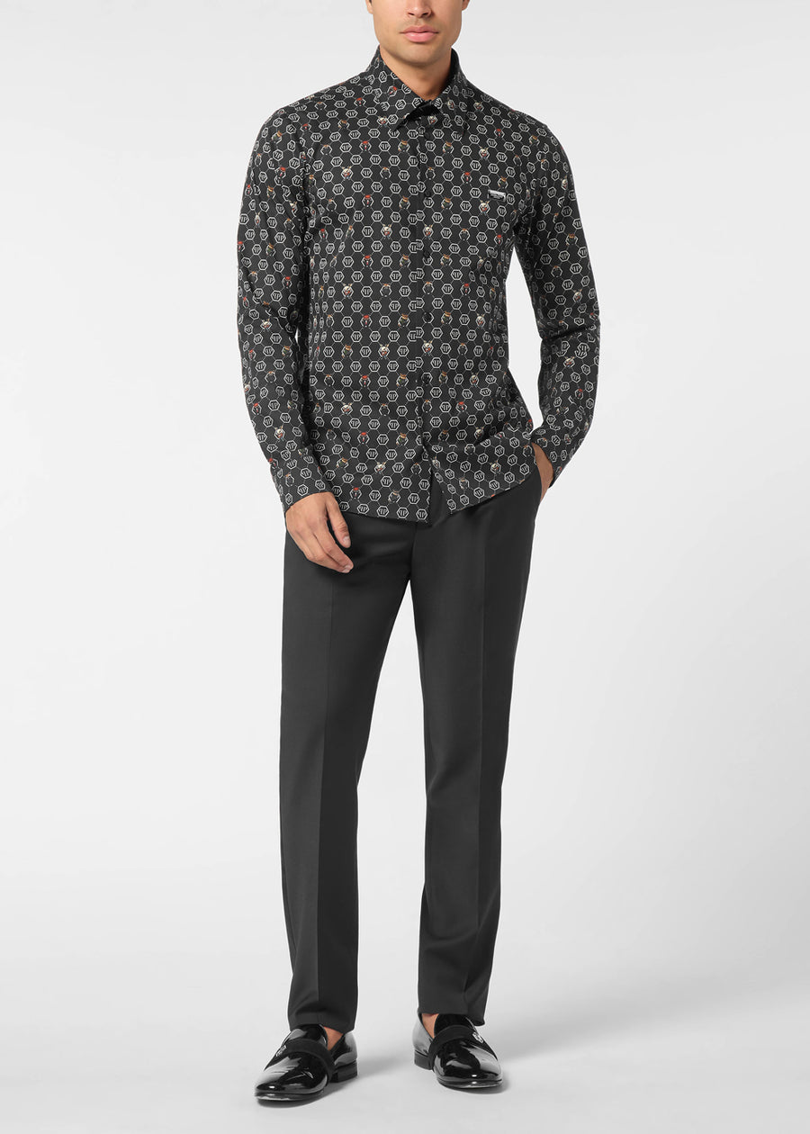 Philipp Plein Camisa Monogram PLP-MRP2521