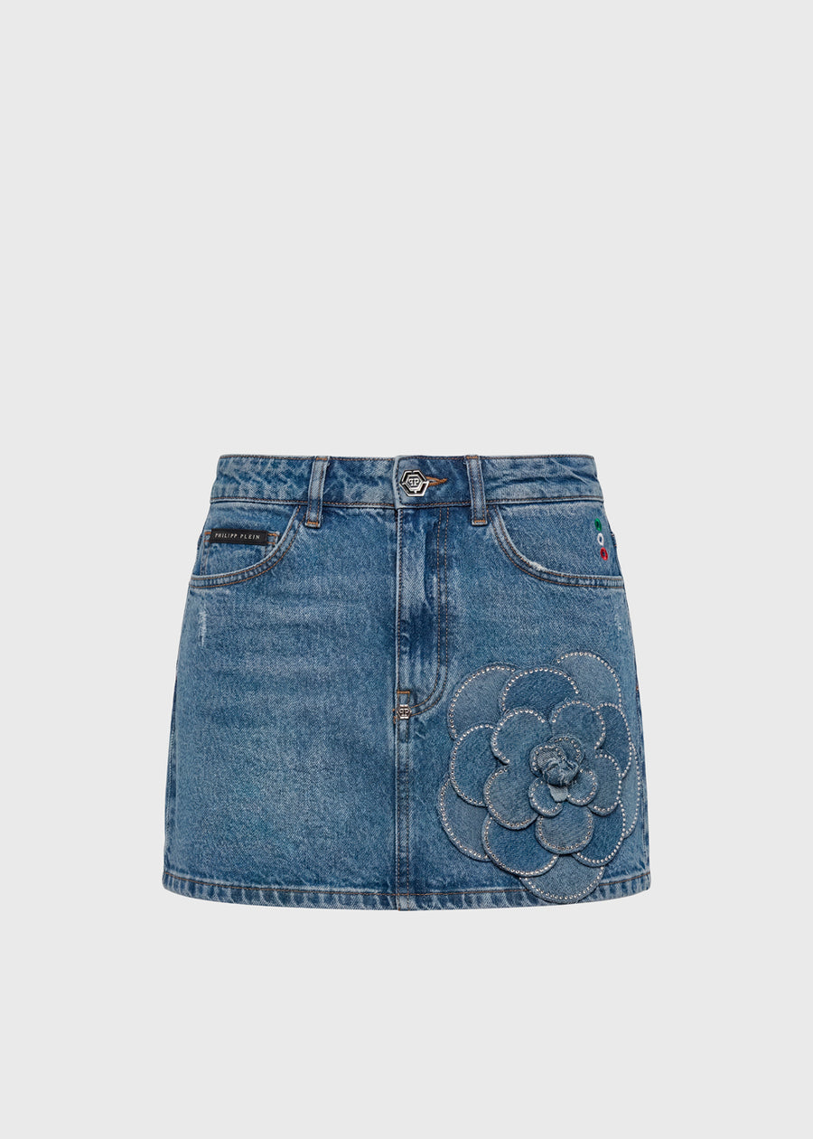 Philipp Plein Falda mini denim PLP-WDV0257