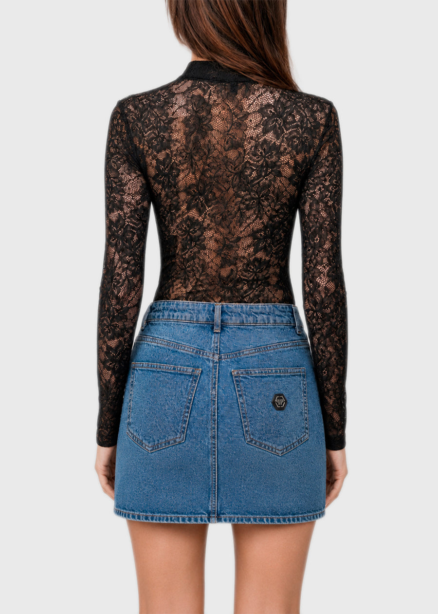 Philipp Plein Falda mini denim PLP-WDV0257