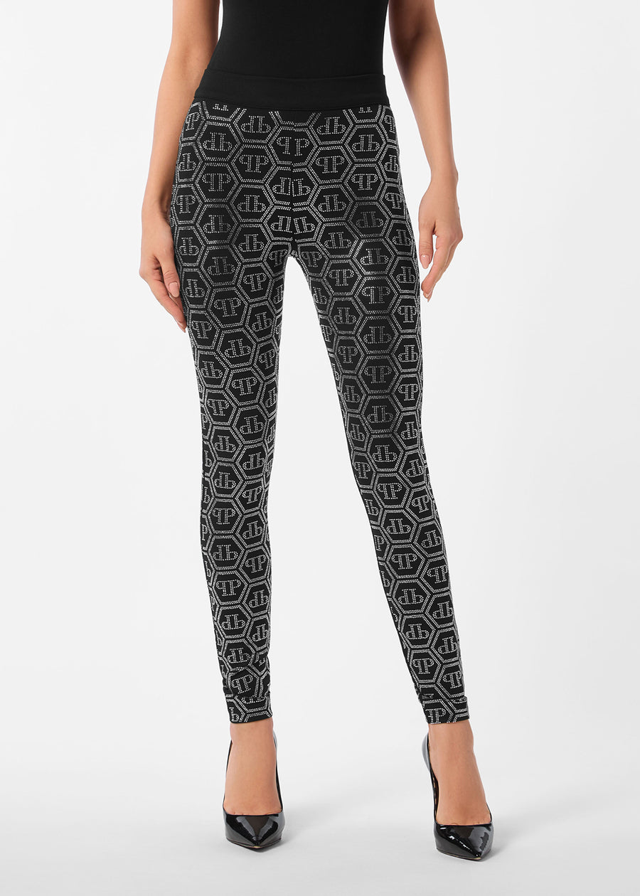 Philipp Plein Leggings monogram PLP-WJT2136