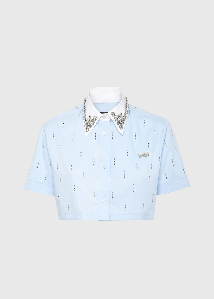 Philipp Plein Camisa crop PLP-WRP0487