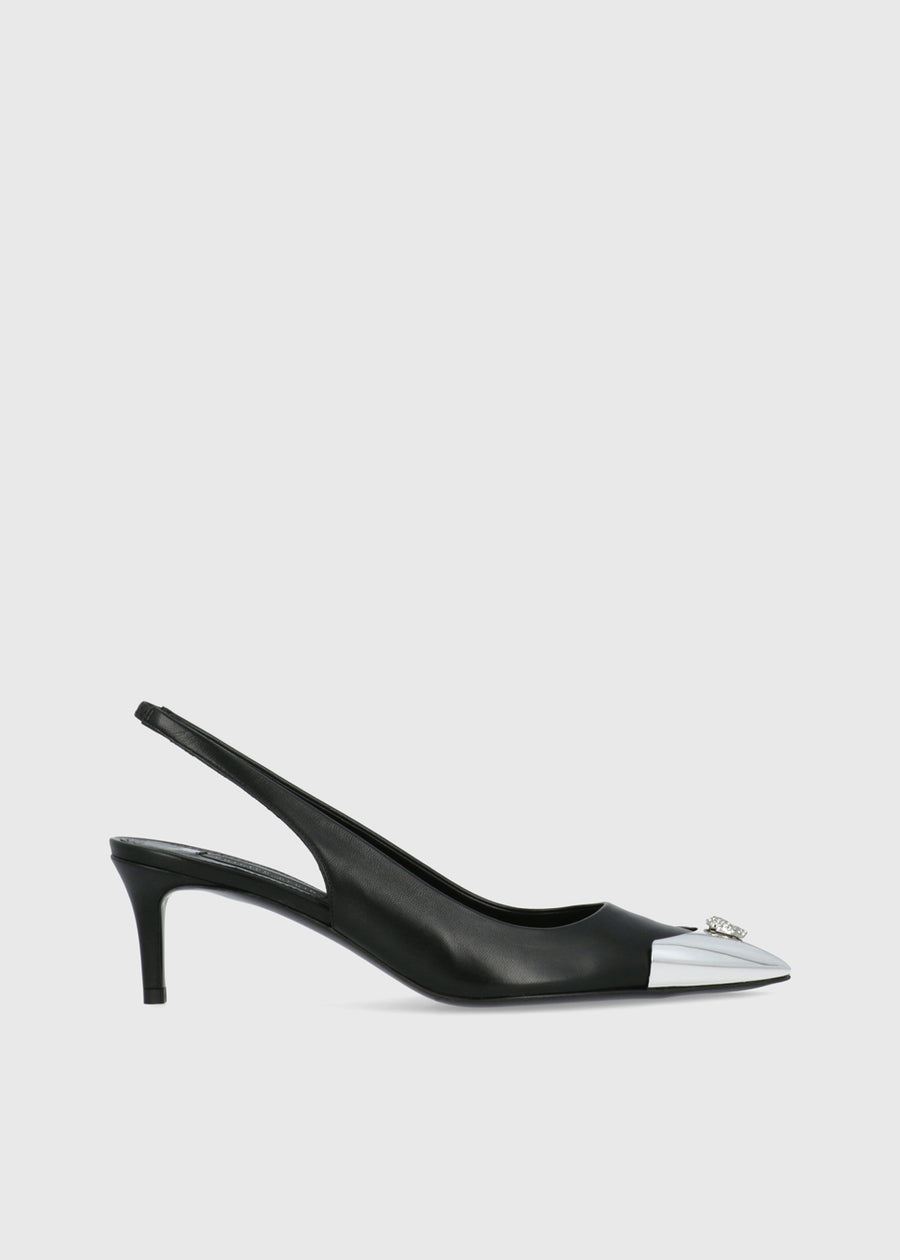 Philipp Plein Mules Slingback Skull Strass PLP-WSD0622