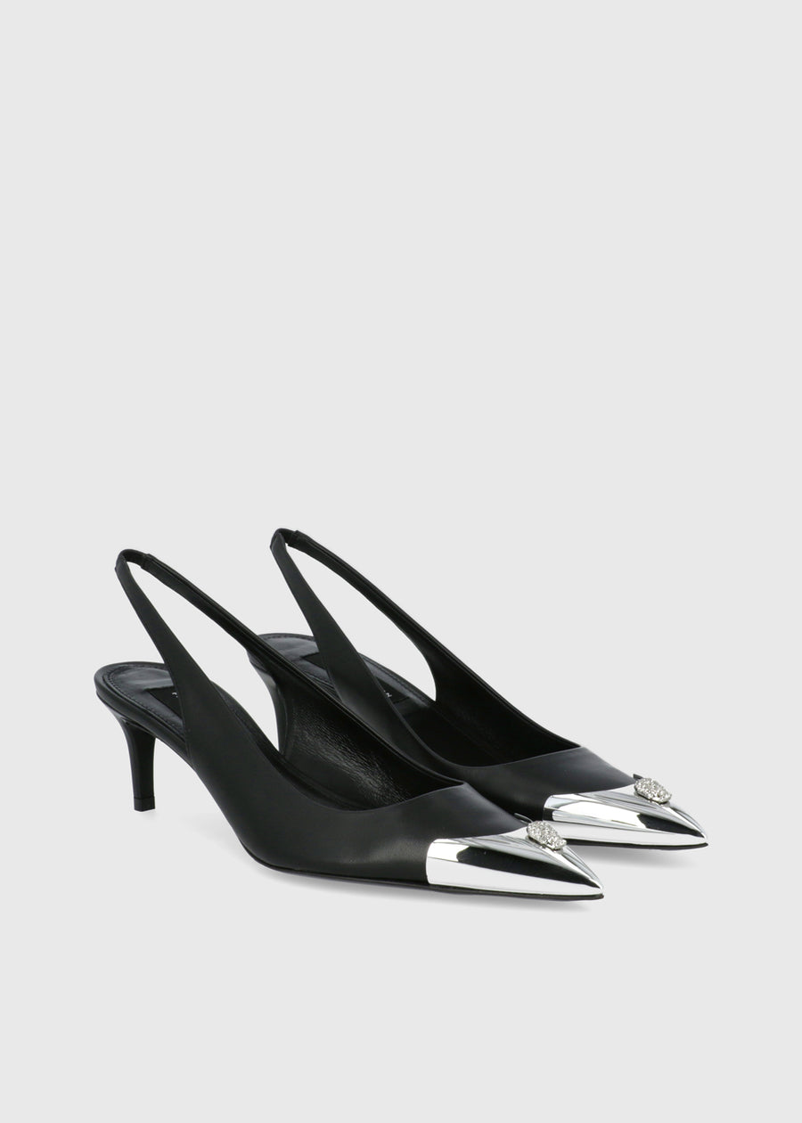 Philipp Plein Mules Slingback Skull Strass PLP-WSD0622