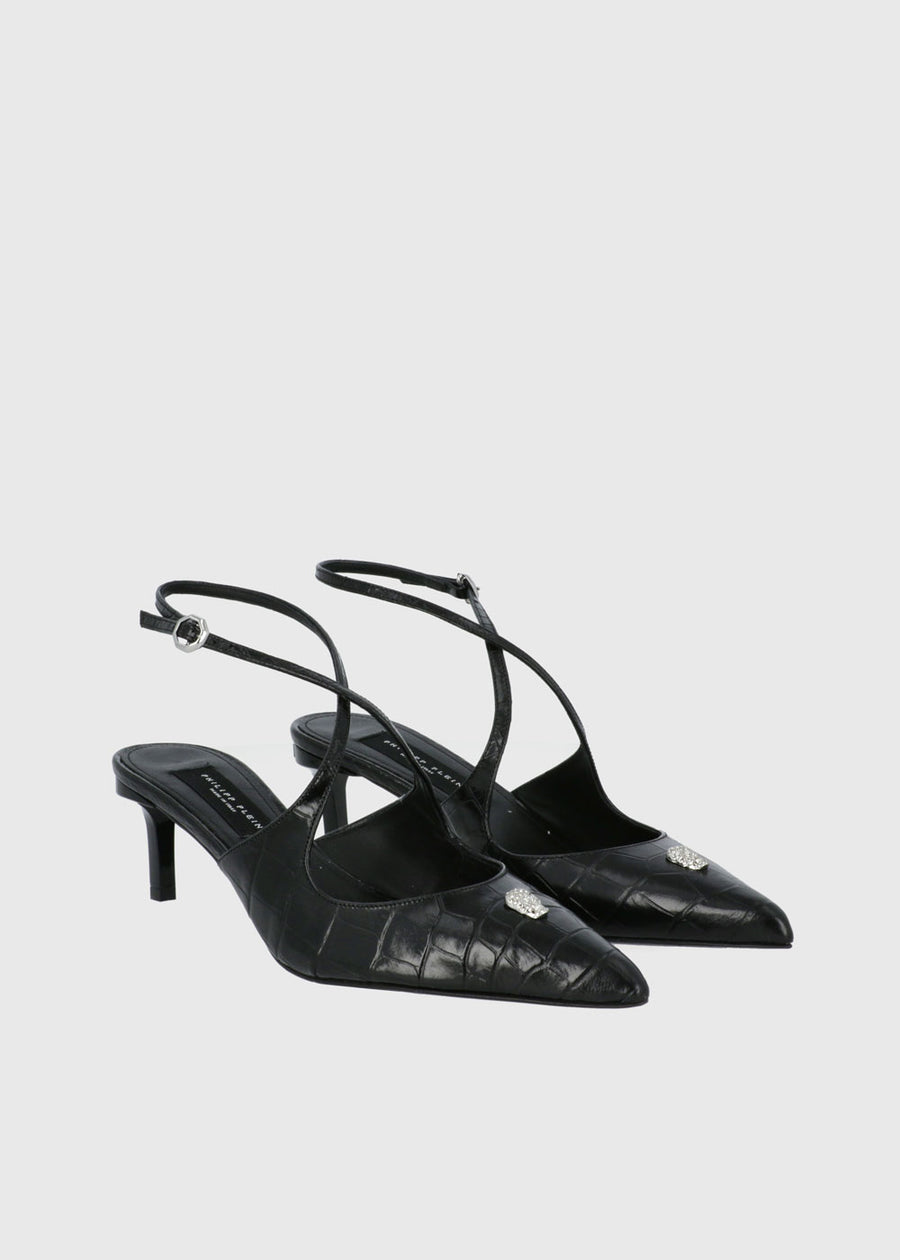 Philipp Plein Slingbacks Crossing Crocco PLP-WSD0651