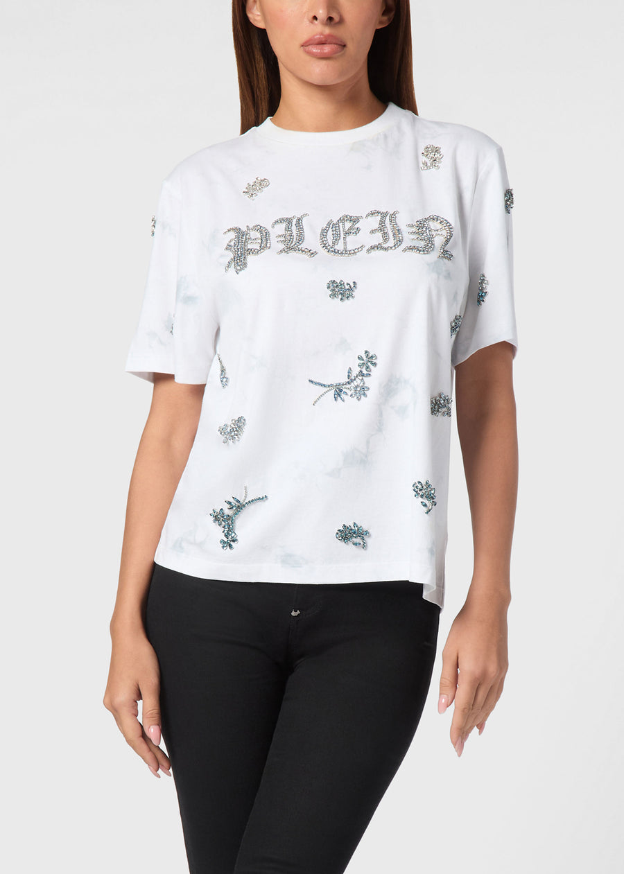 Philipp Plein T-shirt Tie-Dye Flowers PLP-WTK3577