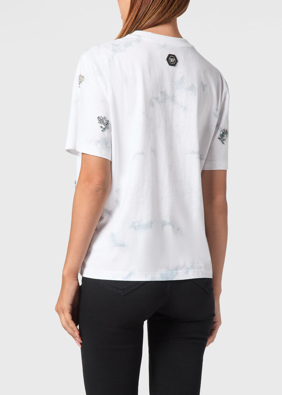Philipp Plein T-shirt Tie-Dye Flowers PLP-WTK3577