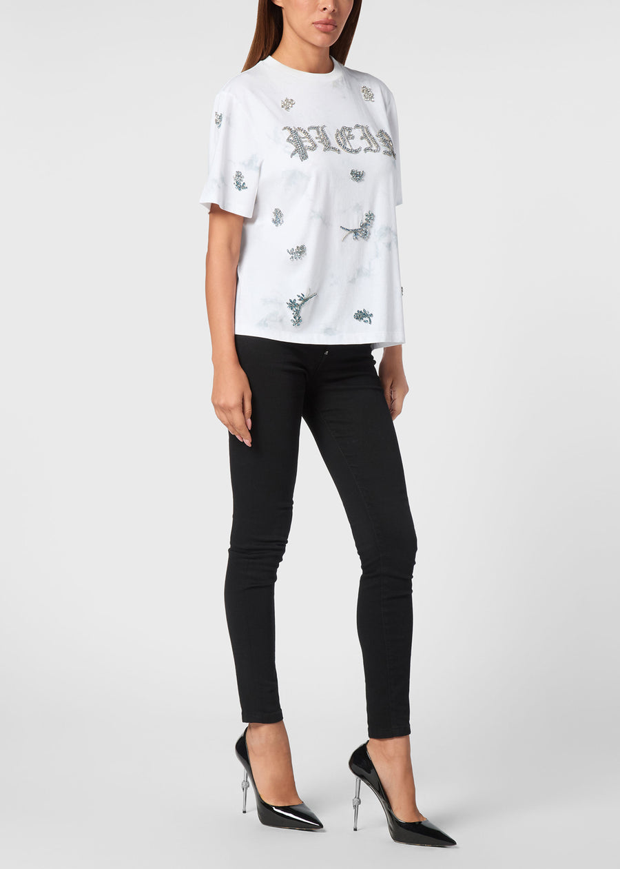 Philipp Plein T-shirt Tie-Dye Flowers PLP-WTK3577