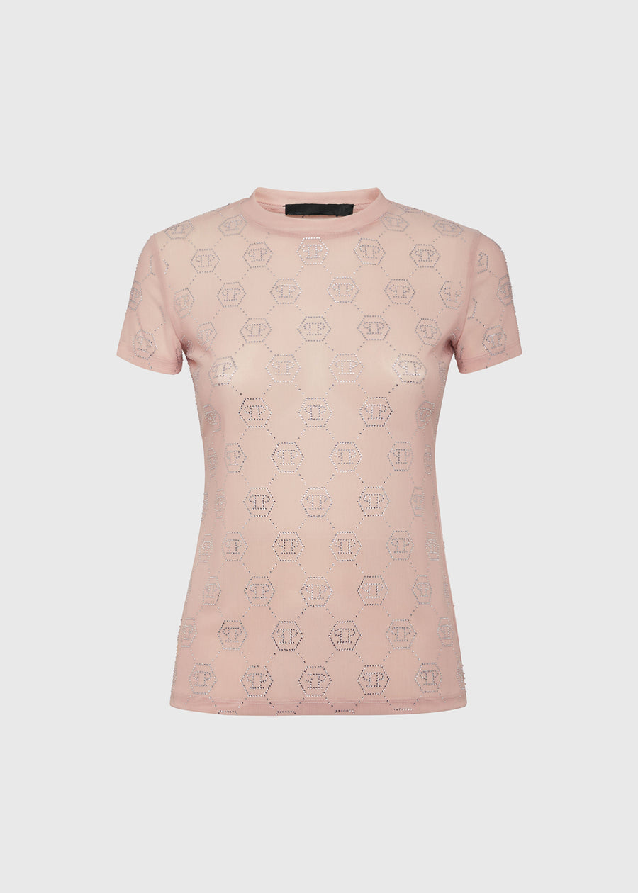 Philipp Plein T-Shirt con cristales PLP-WTK3702