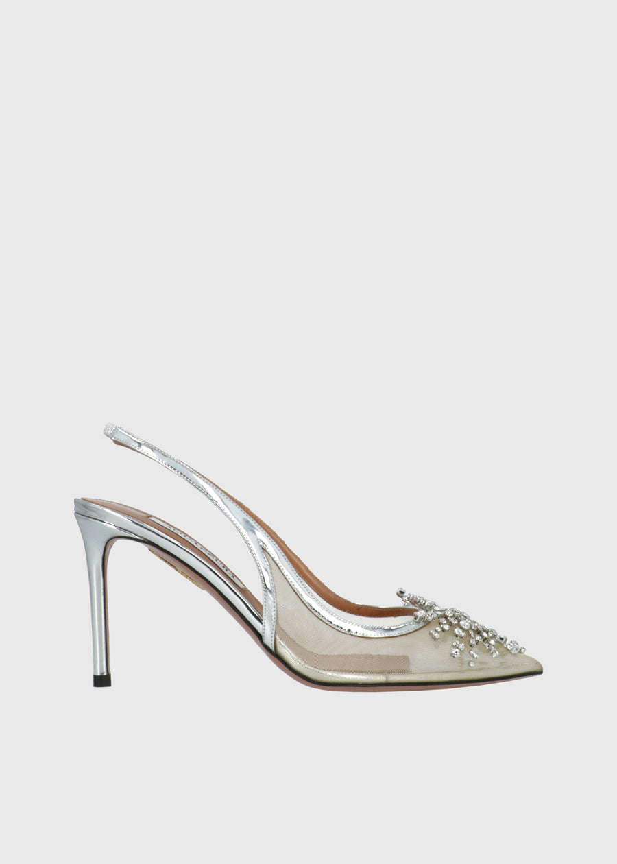 Aquazzura Slingbacks Crystal Firework QZR-CRFISL85