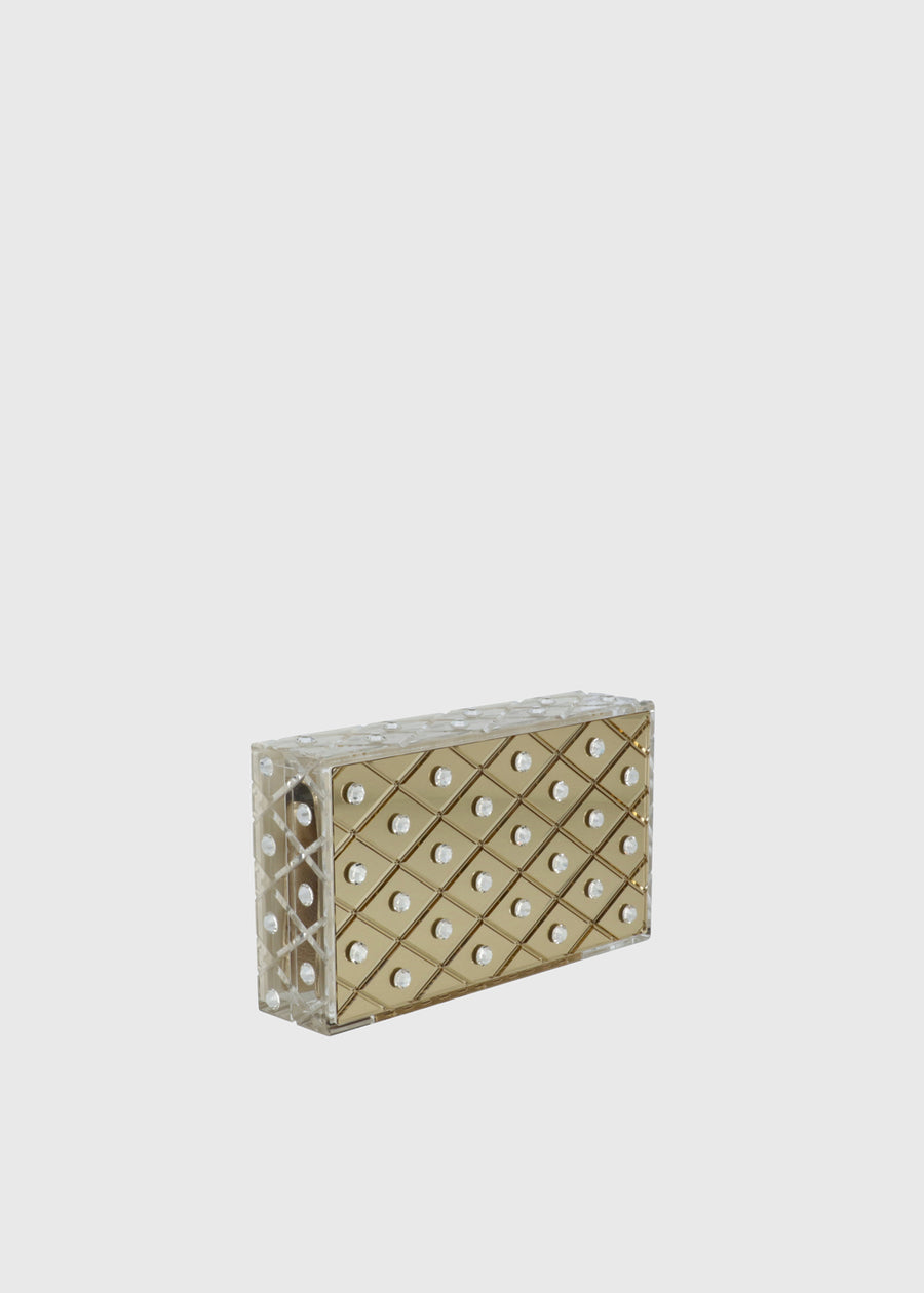 Aquazzura Clutch Dorado QZR-DECOCLUT