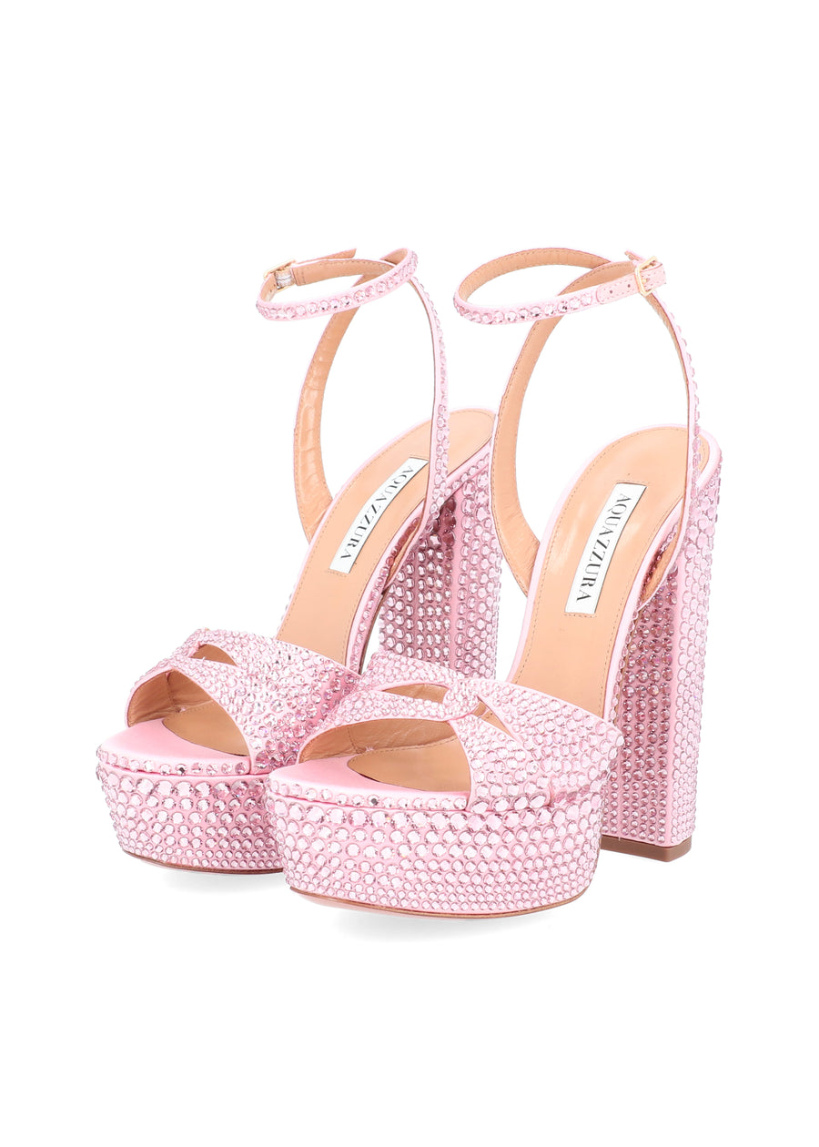 Aquazzura Plataformas Sinner Crystal QZR-SINCRYPL