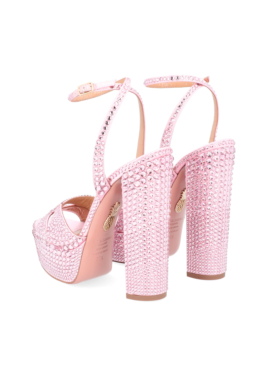 Aquazzura Plataformas Sinner Crystal QZR-SINCRYPL