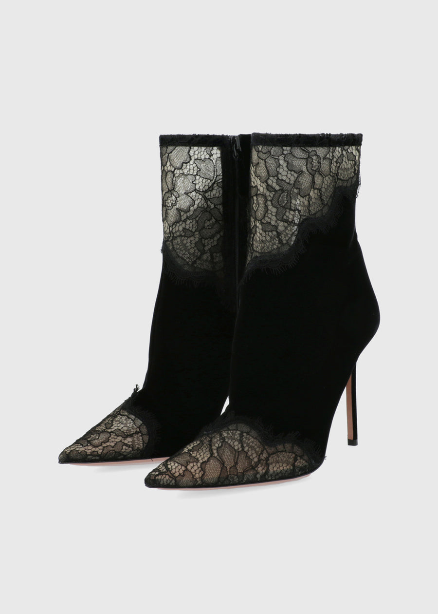 Aquazzura Botín Velvet Meadow 105 QZR-VELMEABO