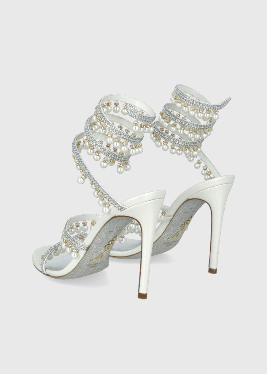 René Caovilla Sandalia alta Chandelier Pearl RNC-12380
