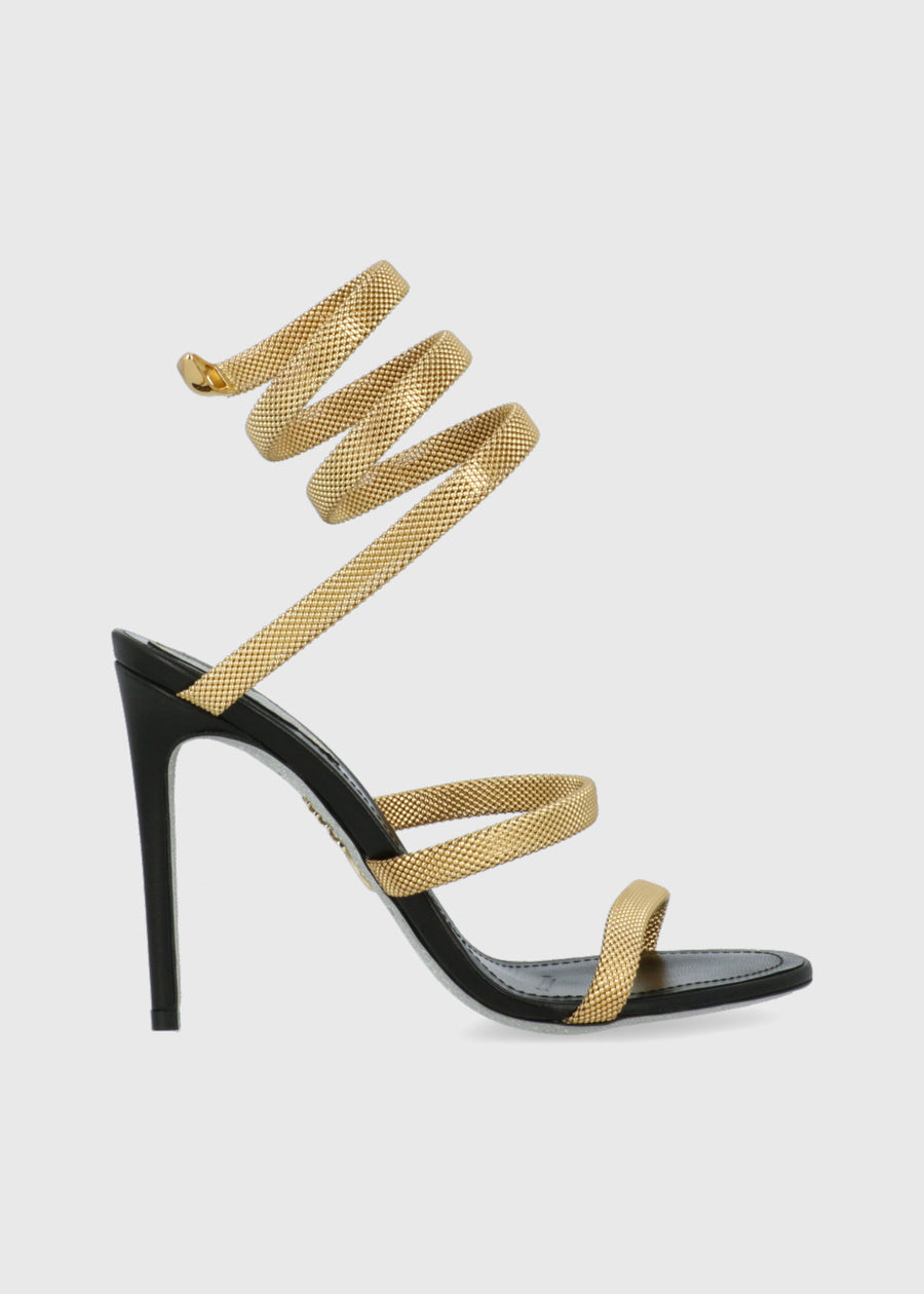 René Caovilla Sandalia Alta Trgold Cleo RNC-12383