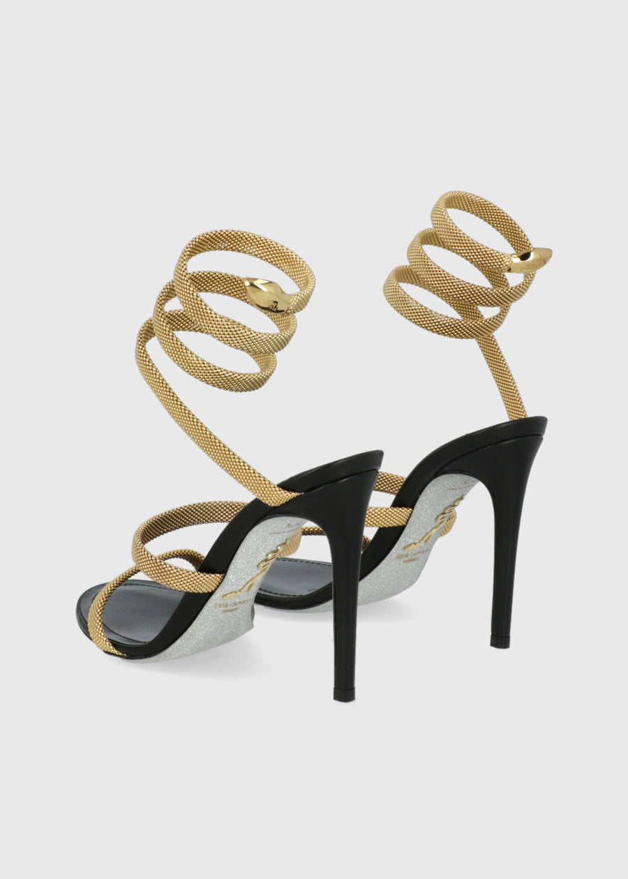 René Caovilla Sandalia Alta Trgold Cleo RNC-12383