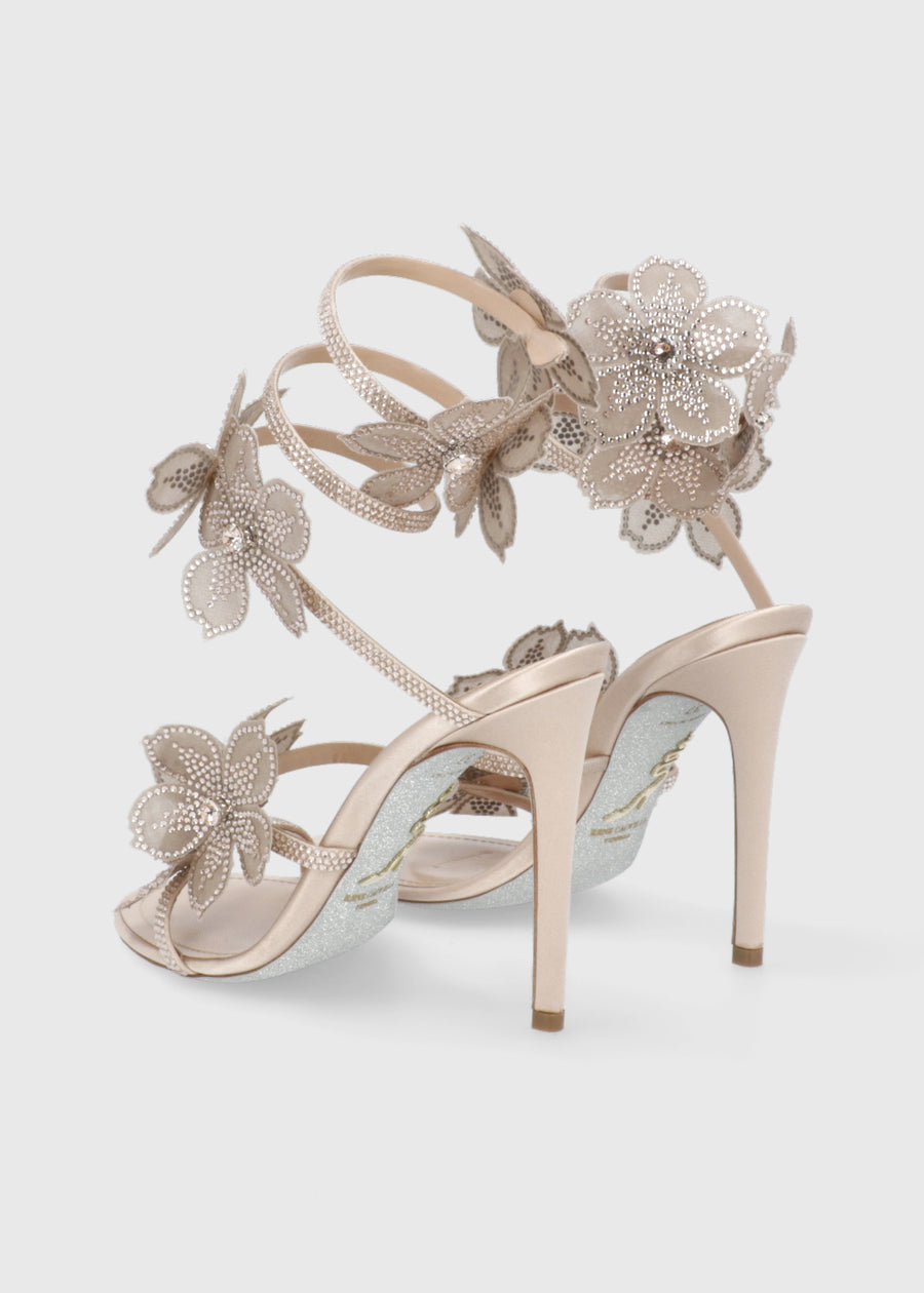 RENE CAOVILLA Sandalia Peach Flower RNC-12573