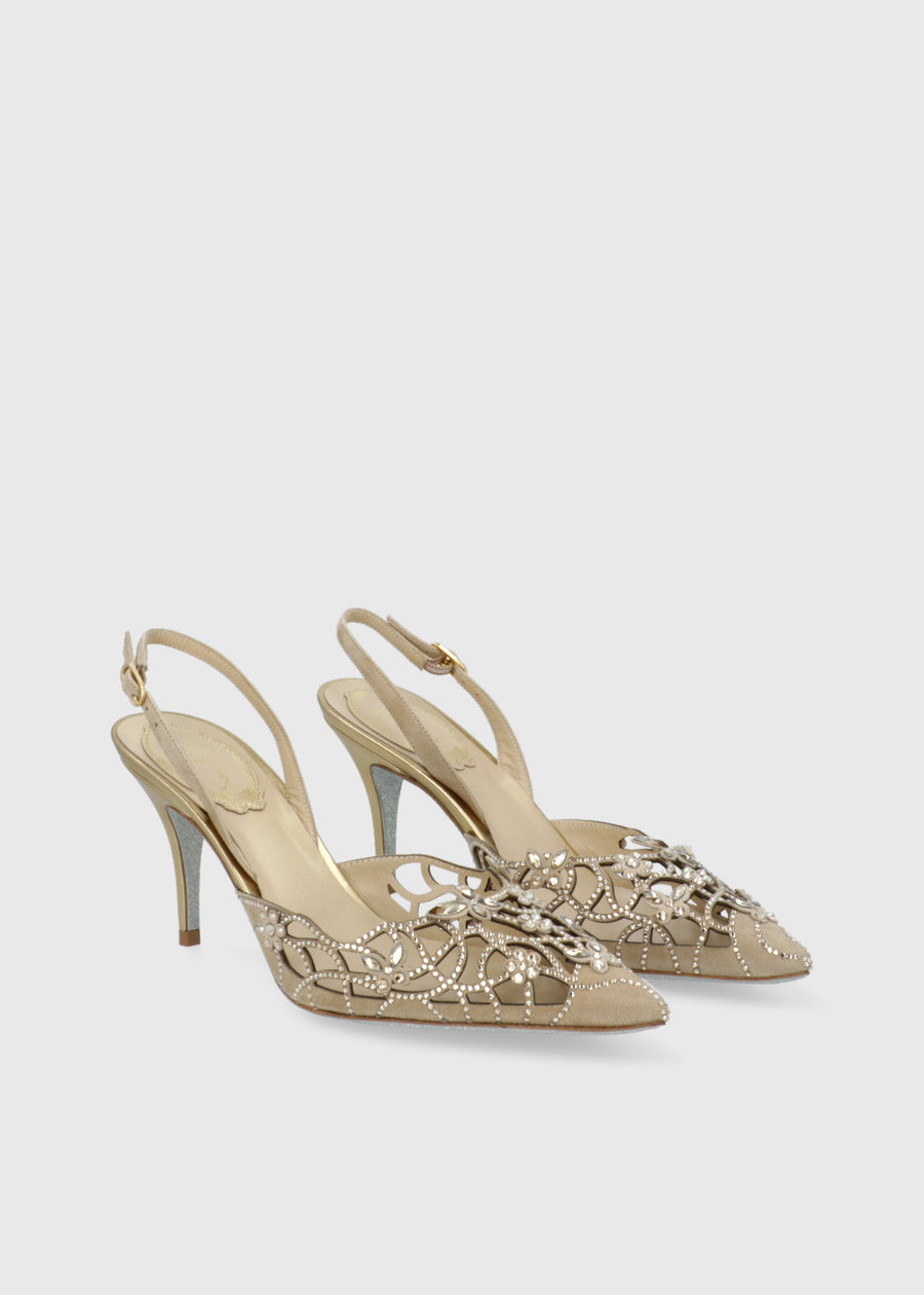 RENE CAOVILLA Zapatilla Eden Champagne RNC-12800