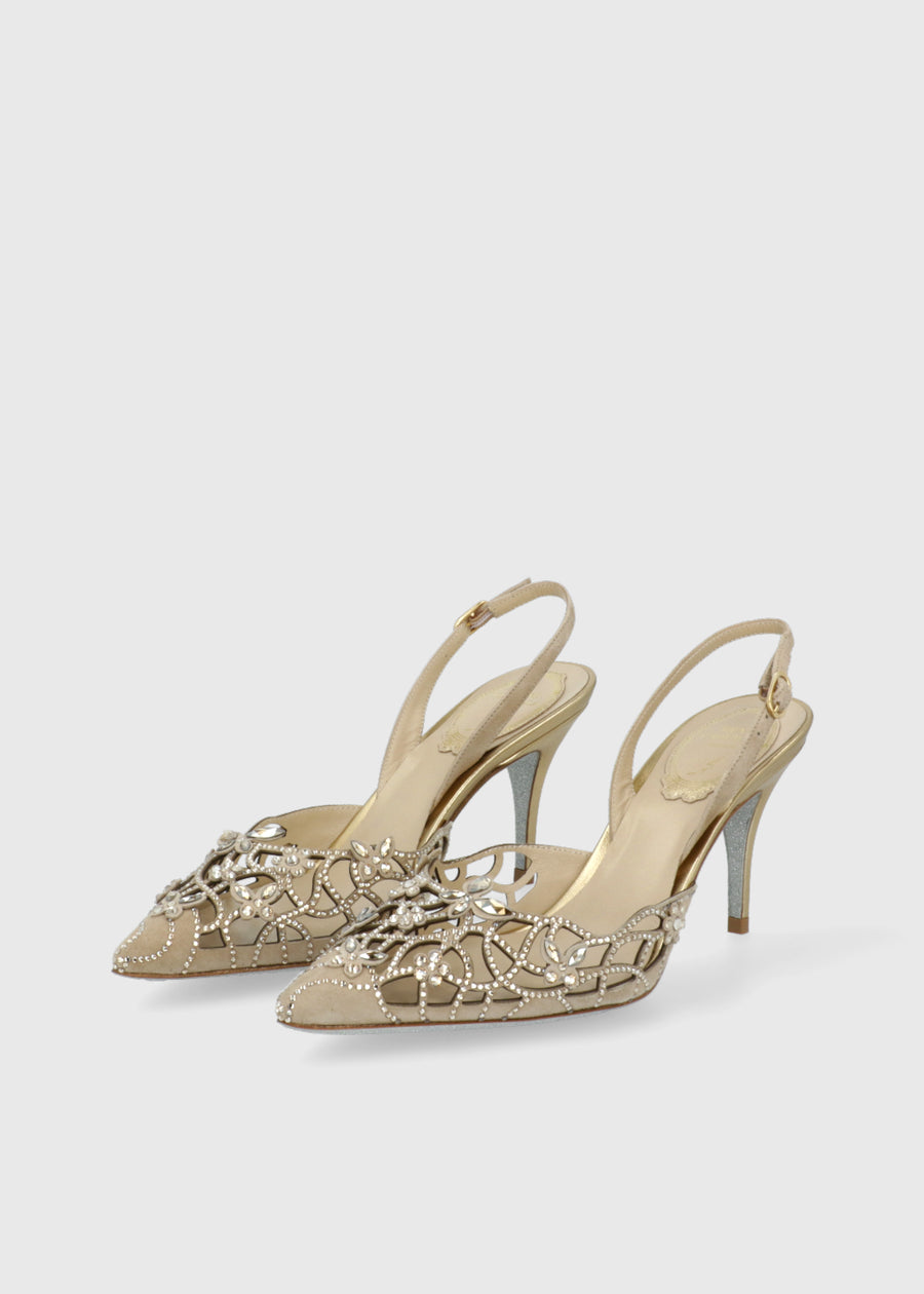 RENE CAOVILLA Zapatilla Eden Champagne RNC-12800