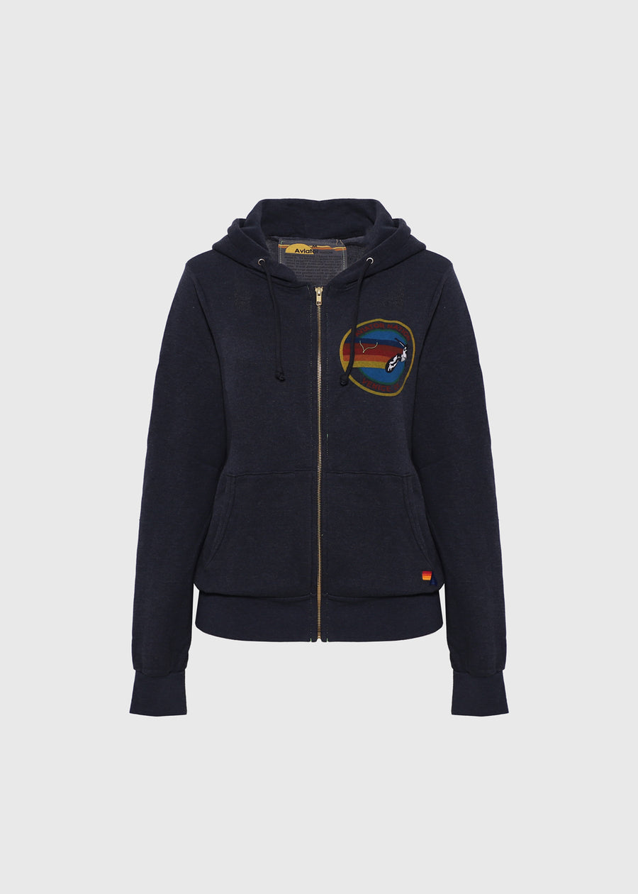 Aviator Nation Sudadera con cremallera VTN-HDPANZ