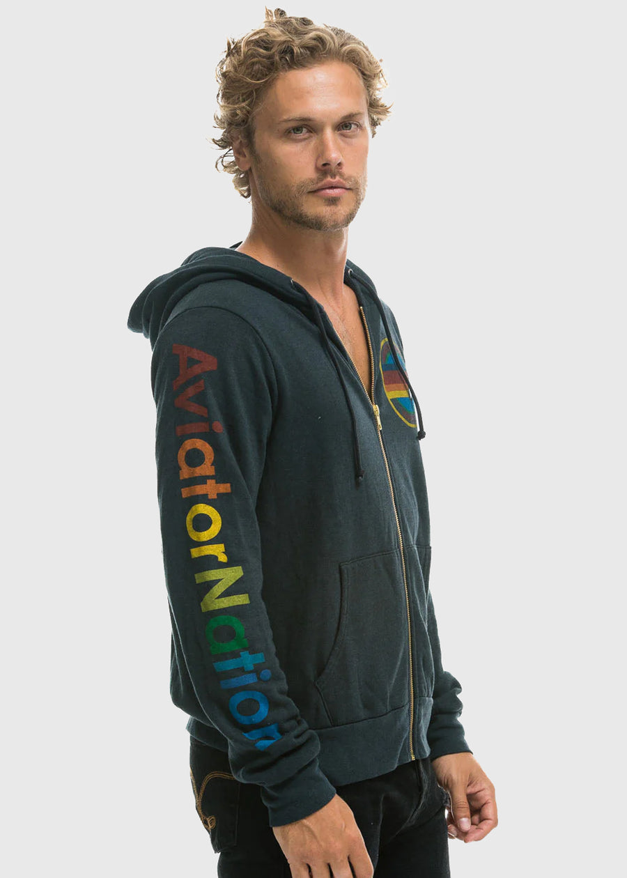 Aviator Nation Sudadera con cremallera VTN-HDPANZ