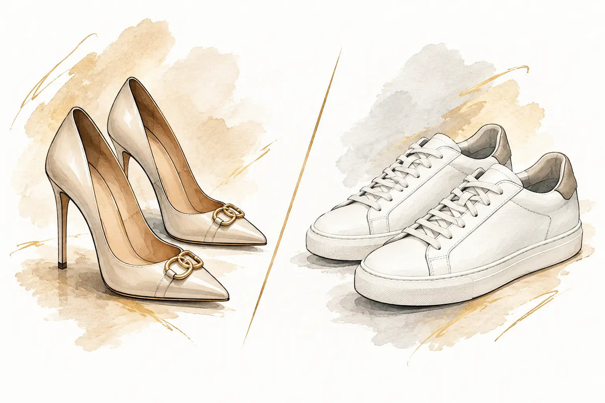 Calzado diseñador vs sneakers premium para elegir