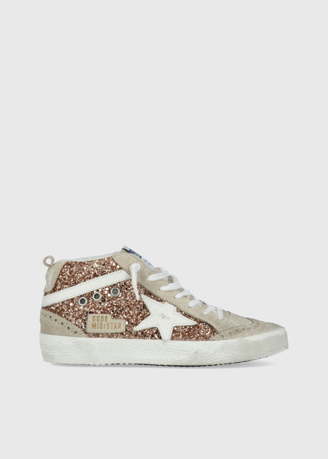 Golden Goose tenis Mid Star para mujer GLG ZDMIDSTA Cafe 27.0