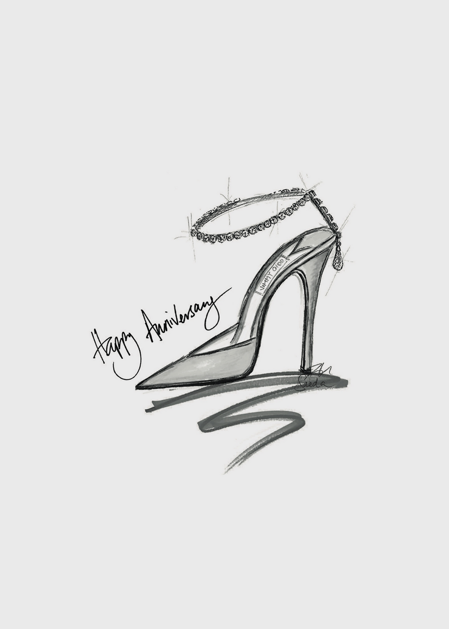 JIMMY CHOO Saeda Pump — Private Edition 50 Aniversario  JCH-SAEDA100